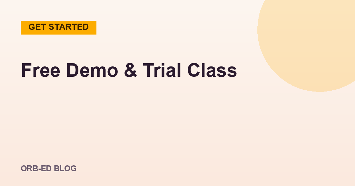 O Level free demo class and A Level trial class