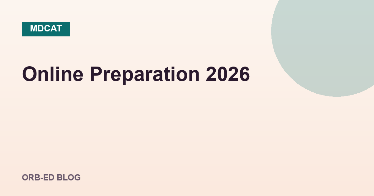 MDCAT online preparation 2026