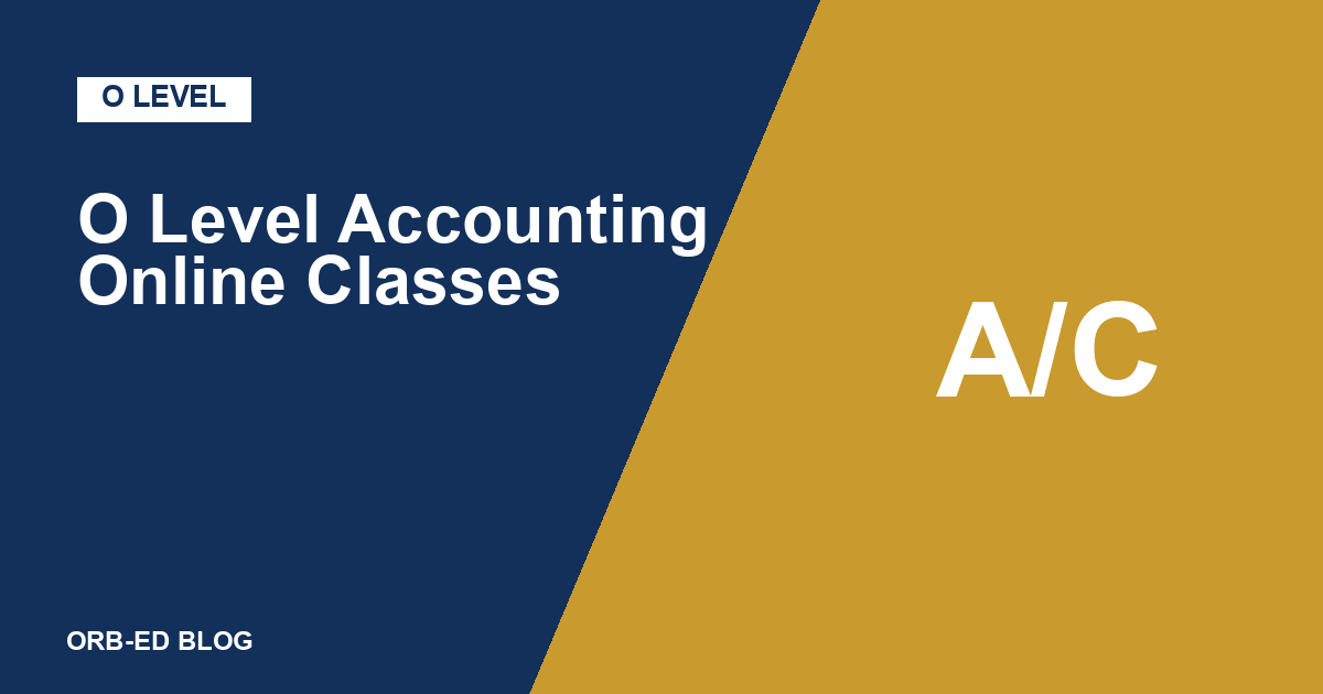 O Level Accounting online classes